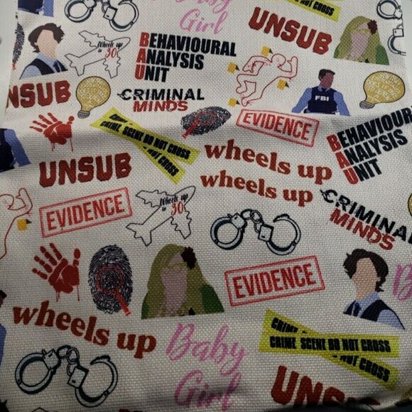 Criminal TV Show Themed Tote Bag - Picture 1 of 2